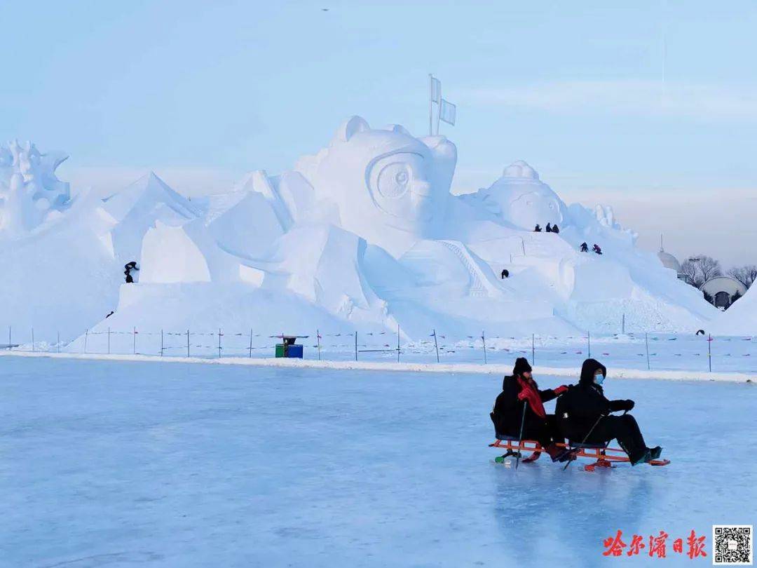 太阳岛|世界最大卡通单体雪雕——《冬奥·太阳岛之旅》落成！