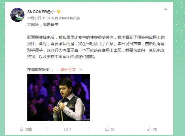 挑衅|中国名将3-1夺冠，鲁宁故意打飞母球+墩球杆，对手挑衅不尊重自己