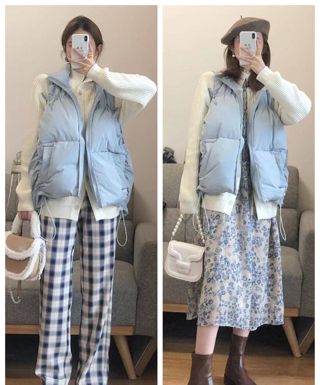 女生 “羽绒服+半裙”才是秋冬王炸搭配，掌握这4个法则，美出新高度