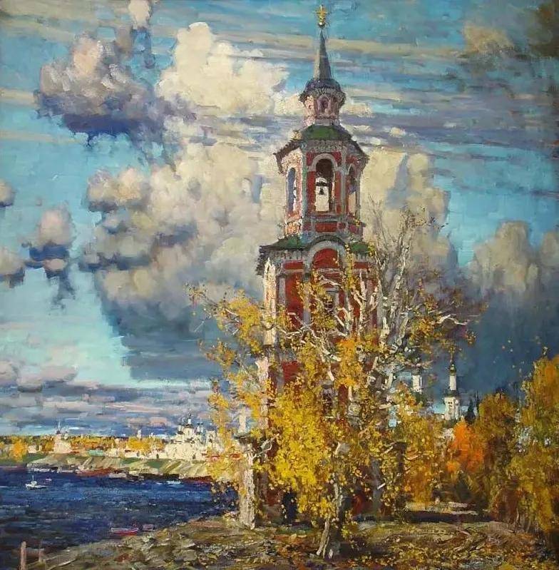 “俄罗斯金笔”！超有魅力的风景油画，大气磅礴，没个十年八年功底真做不到！