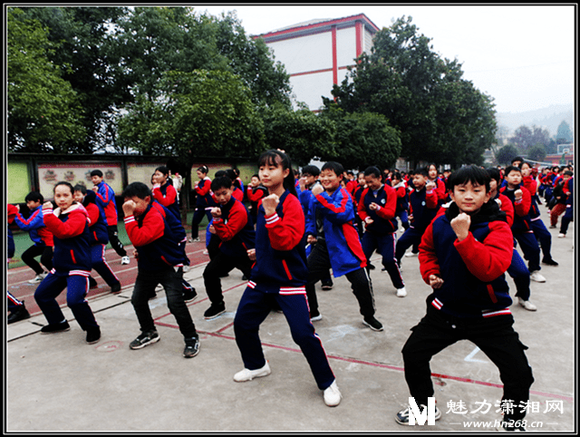曹家学区1200余名学生参加中国武术初段位拳“县考”