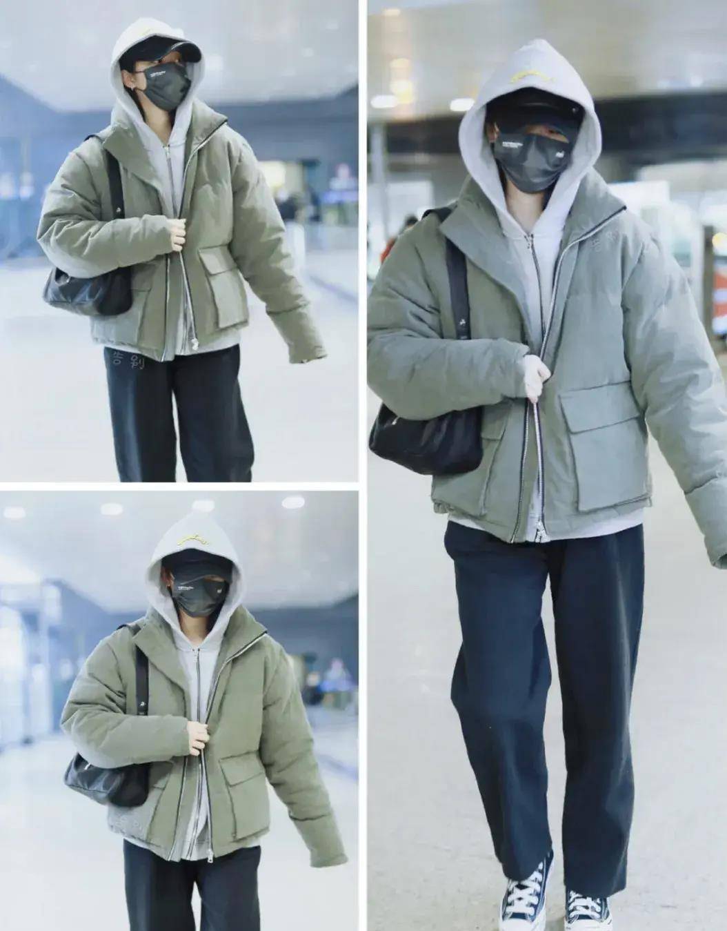 卫衣 不做“大小姐”的欧阳娜娜，机场造型帅翻