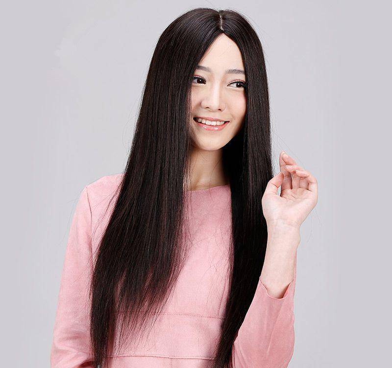 中分掌握这个中分方法,不做发型也显脸小、颅顶高