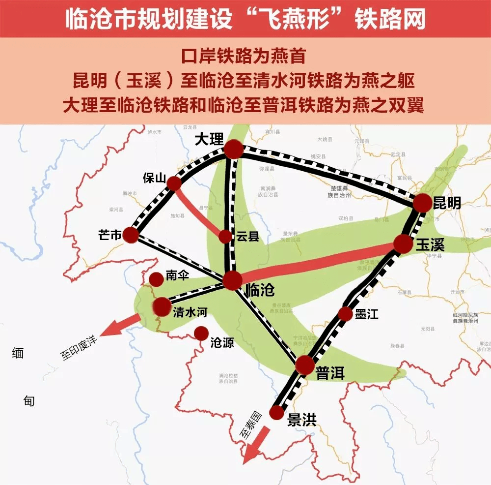 保山至临沧铁路规划图图片