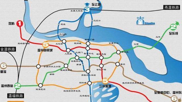 原创温州喜提新地铁全长64千米设20个车站预计2023年通车
