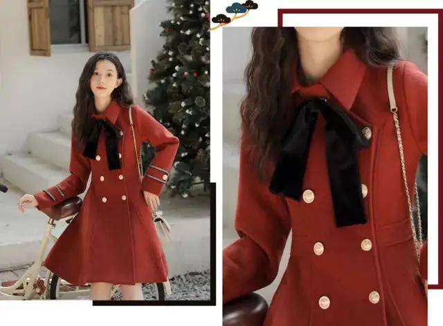 大衣 过年就要穿红色!好看又上镜的新衣给你们找了50款
