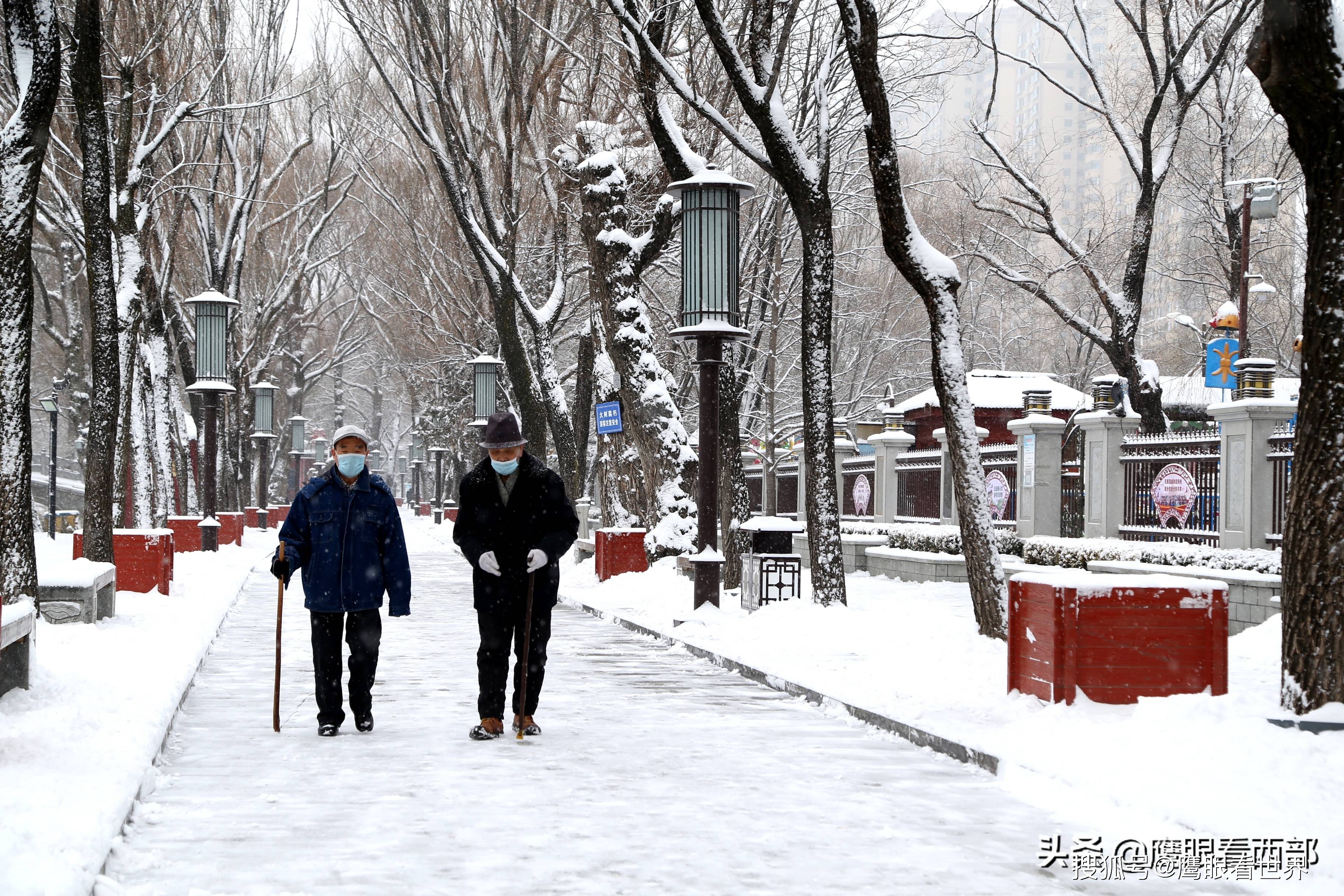 甘肃雪景平凉图片