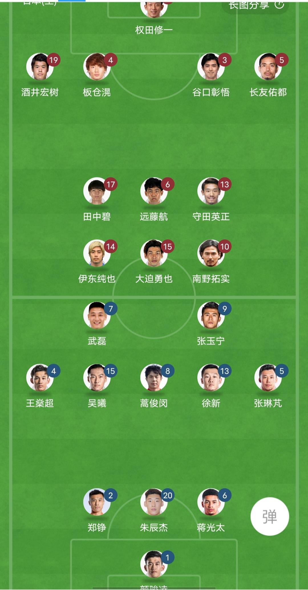 国足首发11人新鲜出炉,532阵型死守,阿兰替补待命_蒿俊闵_武磊和_中场