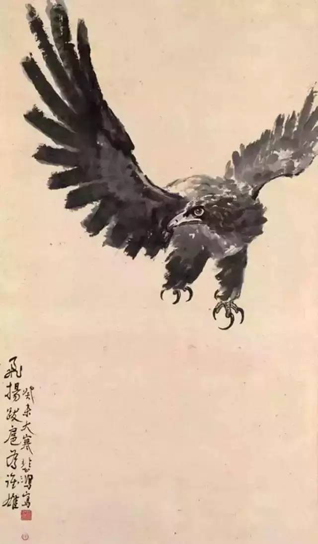 画鹰大家朱祖国与大师徐悲鸿的碰撞：艺融中西、妙而不同_搜狐网