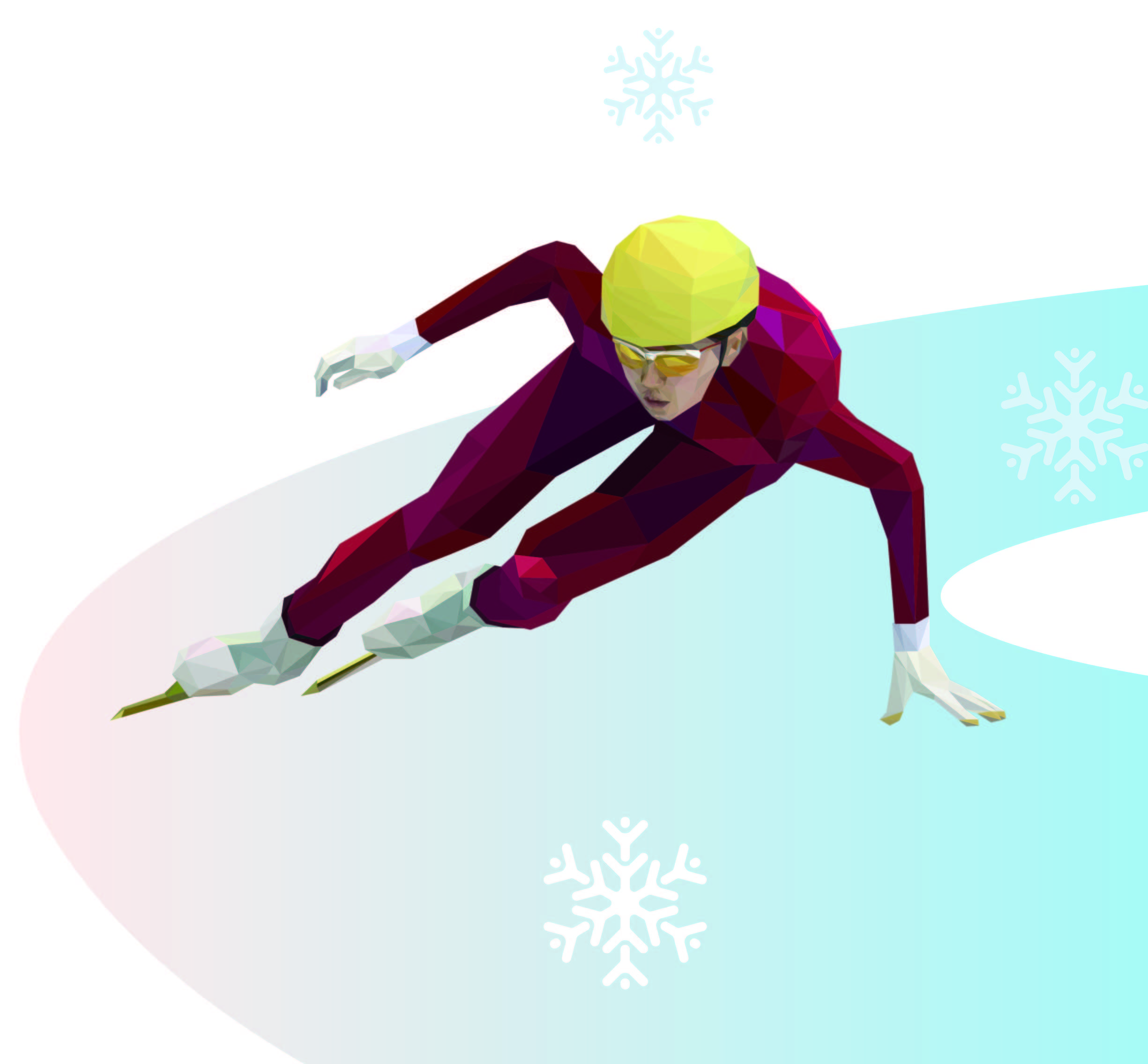 冬奥会短道速滑素材图片