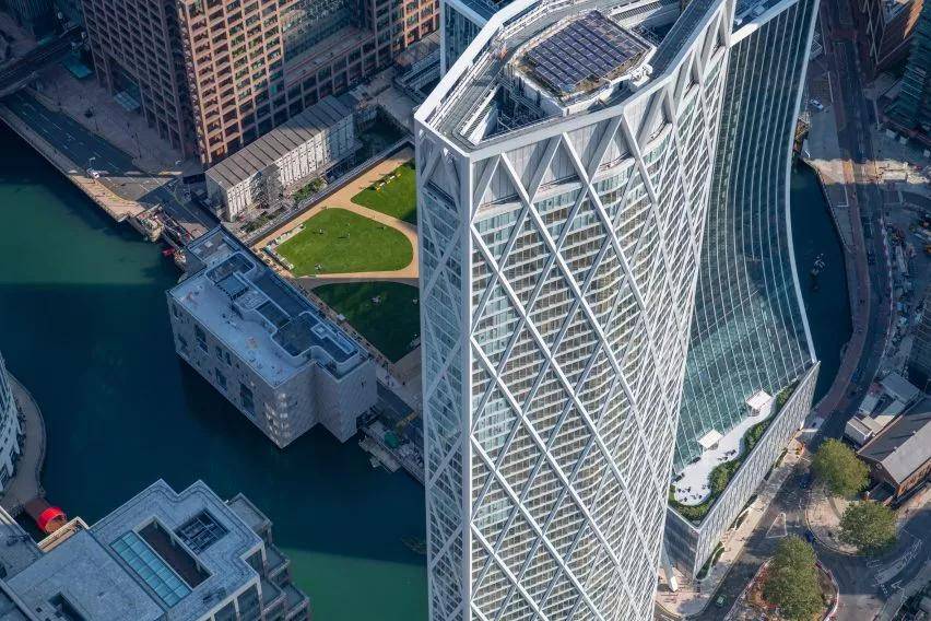 hcl新作惊艳完工用菱形外骨骼打造全英最高住宅大楼