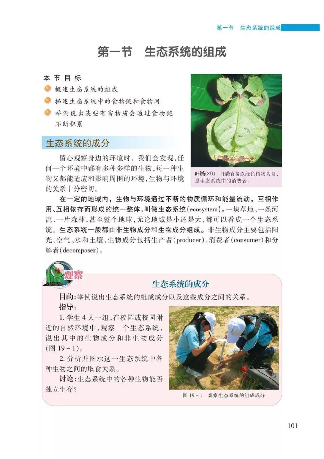 苏教版八年级上册生物电子课本教材高清pdf版