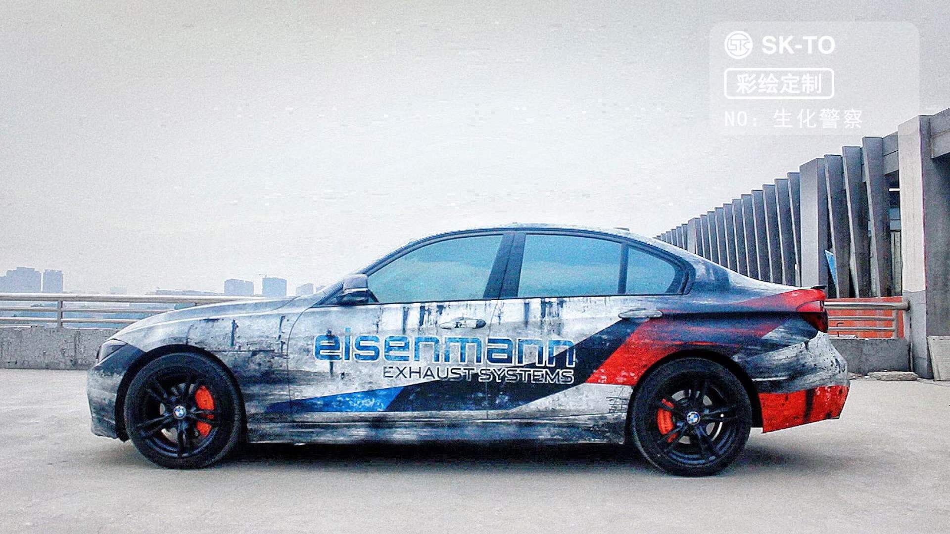 skto改色膜彩绘私人订制生化危机之警车系列_彩绘_私人_警车