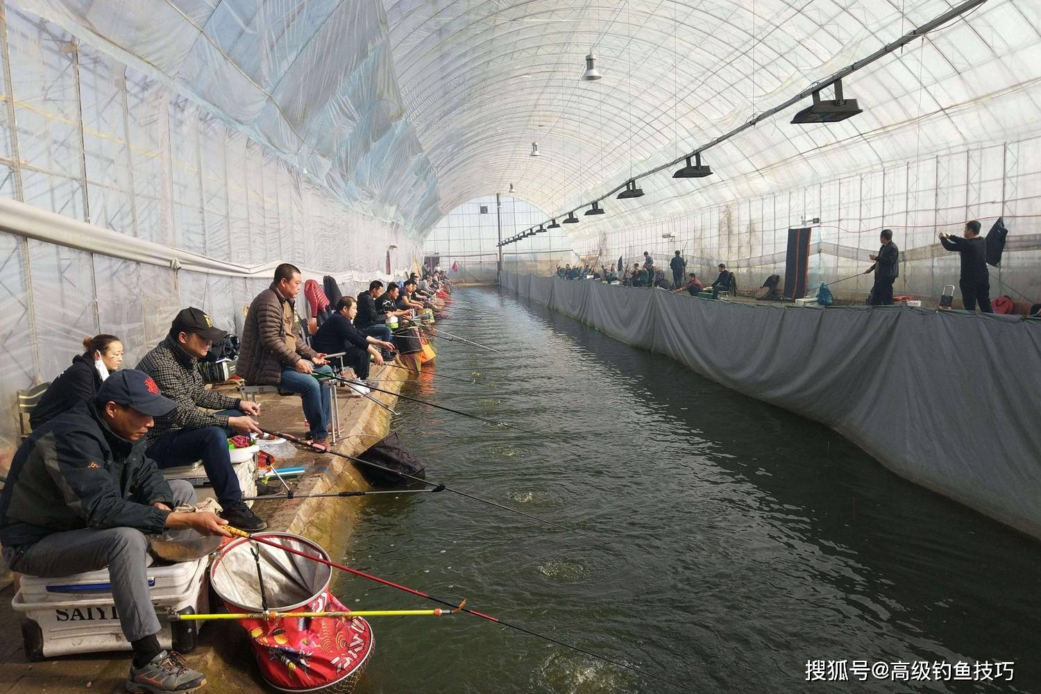 原创黑坑大棚越来越高端为了改善鱼口各种方法都用上了