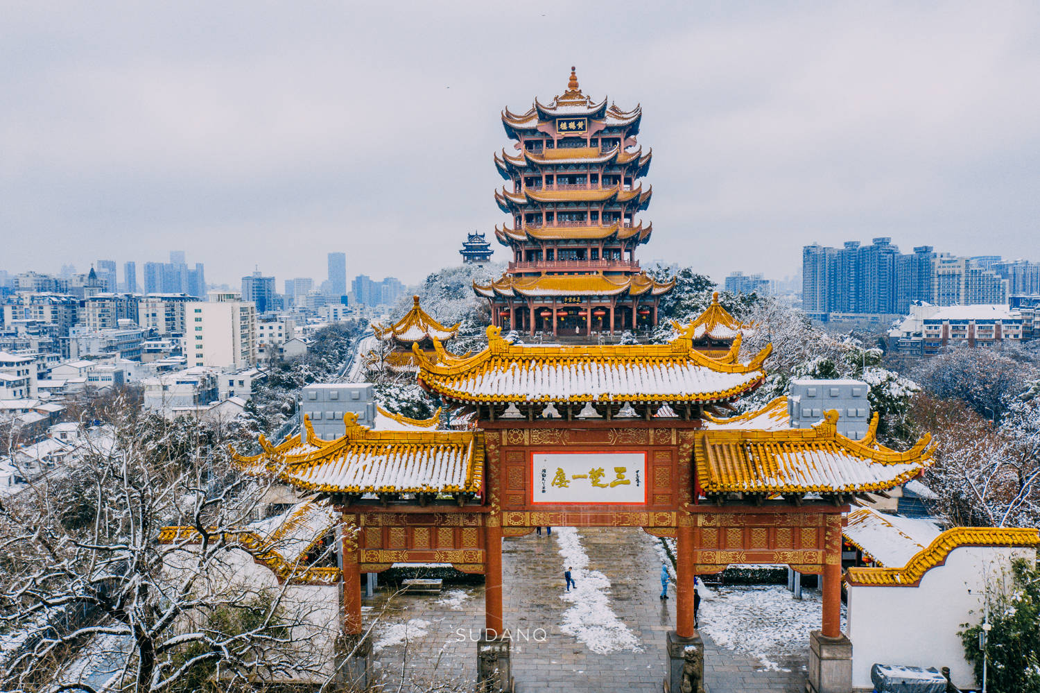 武汉雪景图片