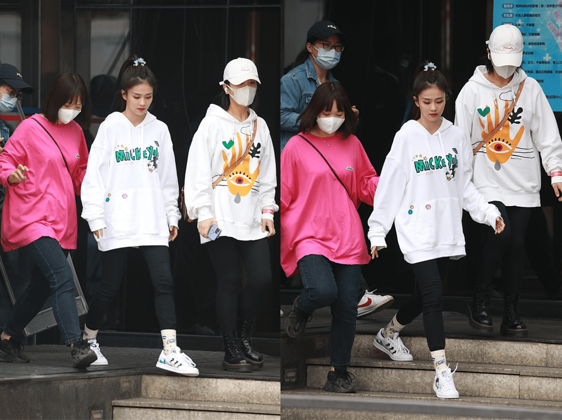 卫衣 白鹿真是挺任性，出席活动都不穿礼服，可意外的却美得很惊艳