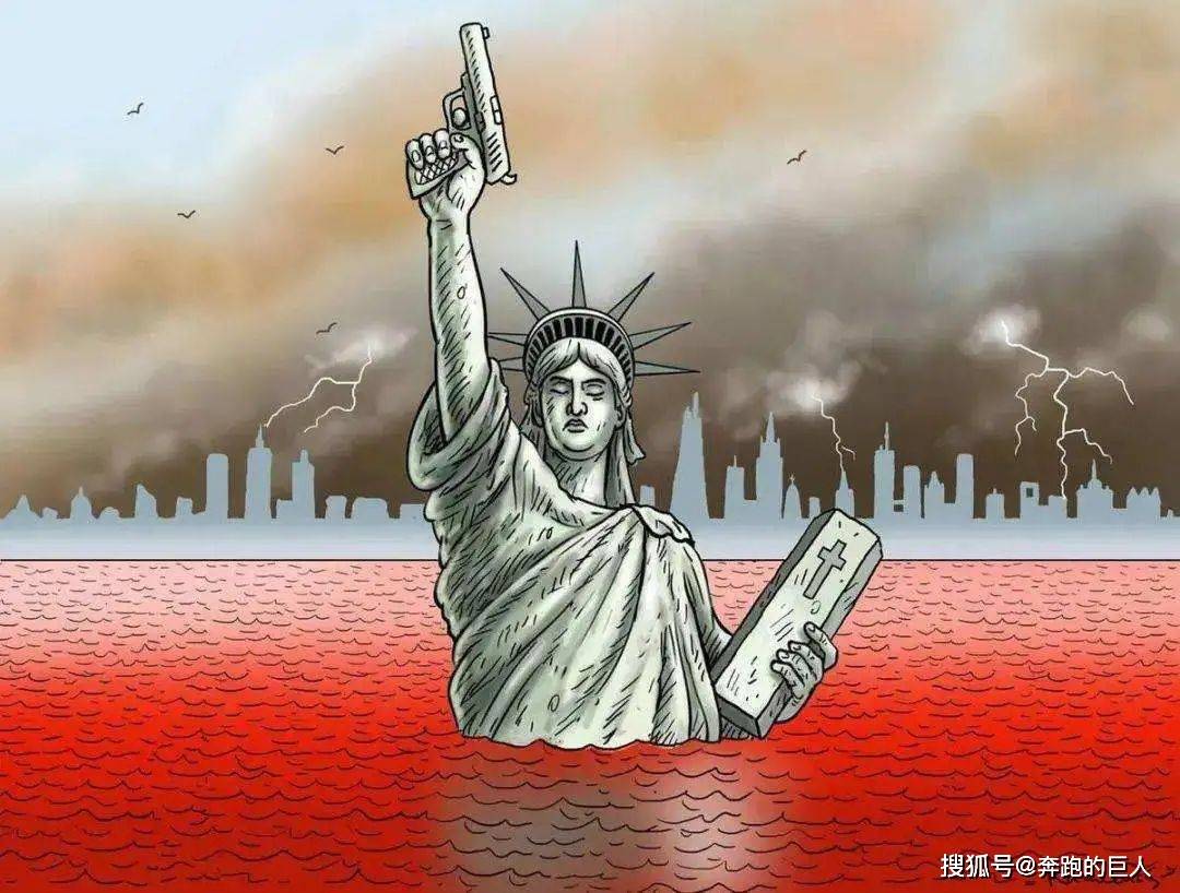 "美国是一个由受压迫人民建立的美丽国家,美国的宗旨就是民主和自由