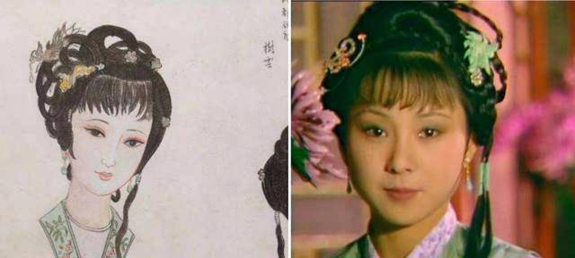 角色|87《红楼梦》杨树云的设计手稿，陈晓旭太像了，仿佛从画中走出来