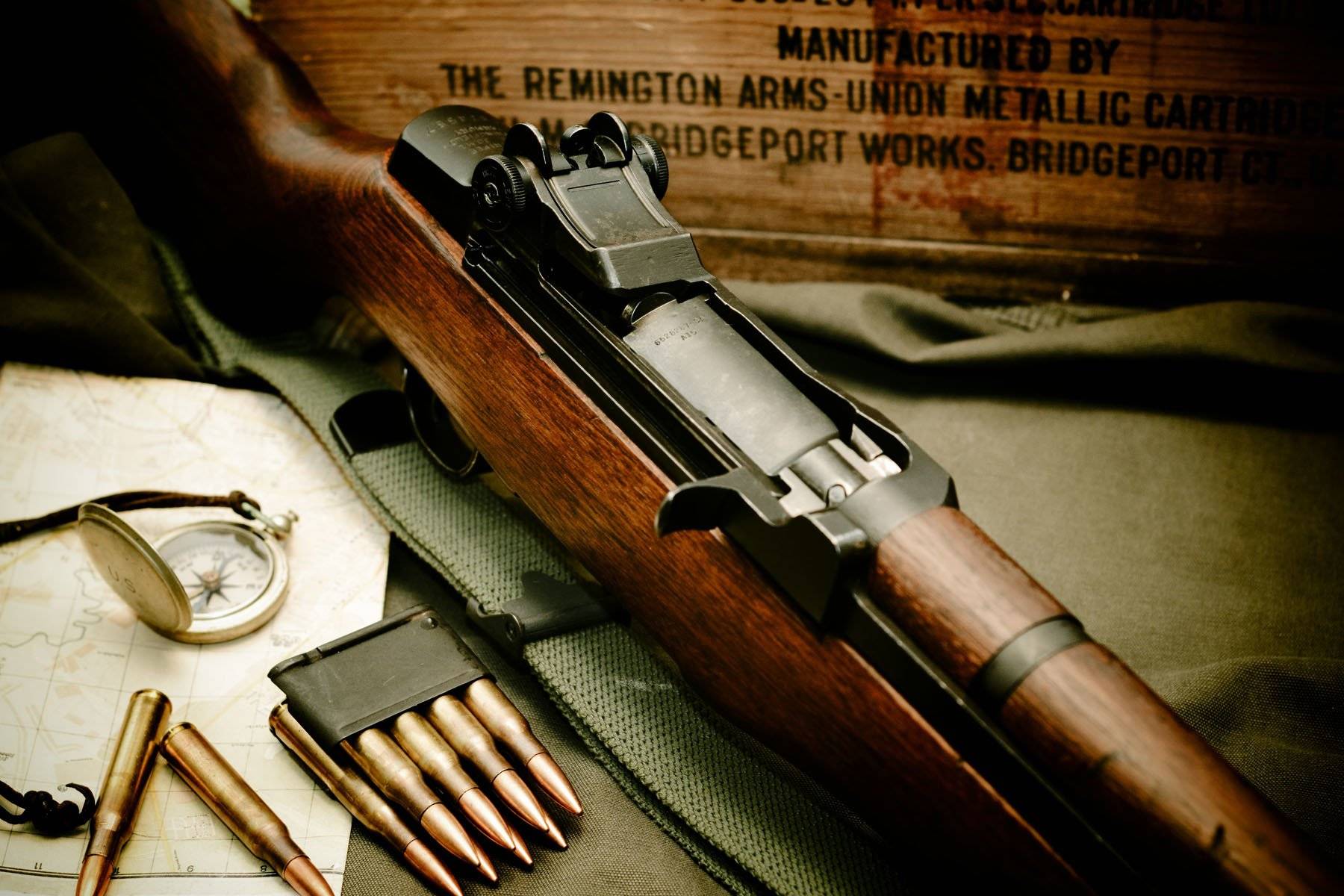 二战最强步枪 第1把俗称大八粒第2把绝地求生98k