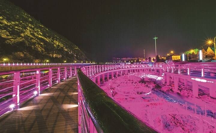 熠熠生辉北川城——节日方山县城夜景掠影