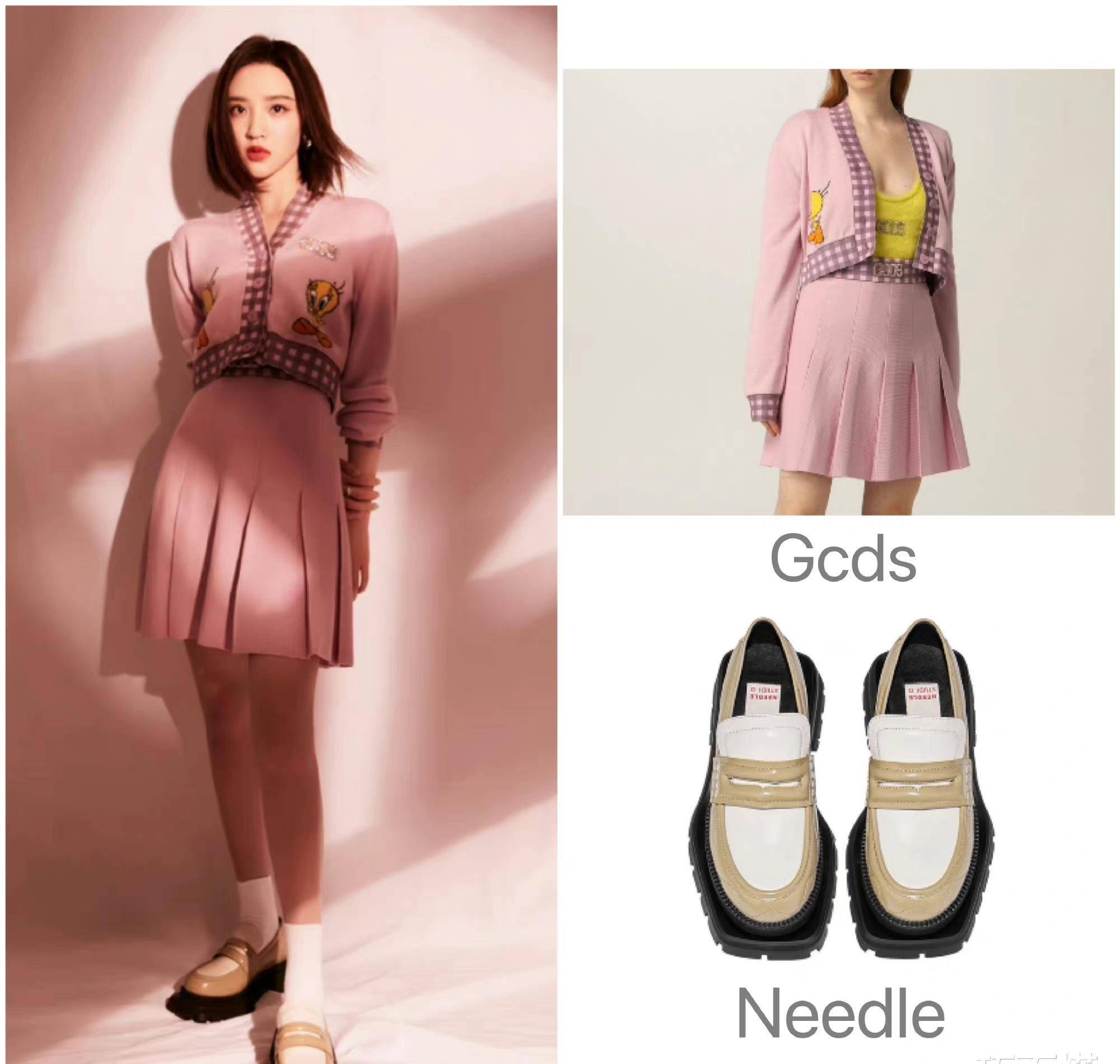 设计 唐艺昕《半熟恋人》四套穿搭,甜酷混搭很有张力,春季快快学起来