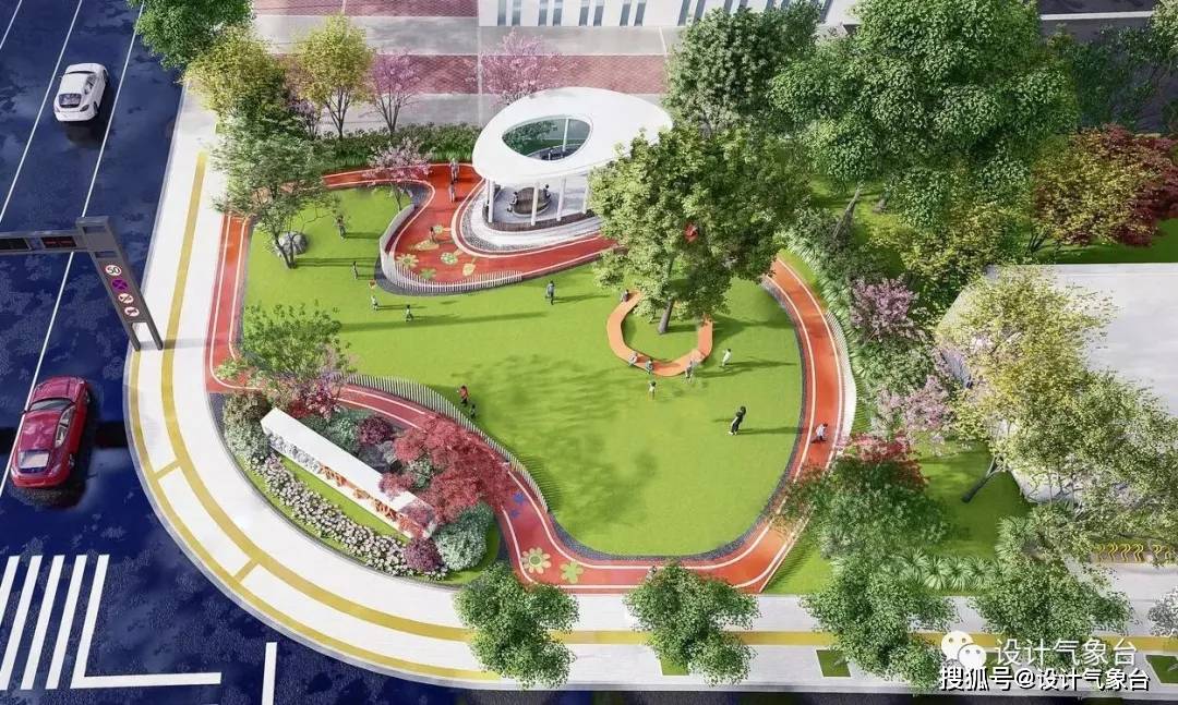 现代公园异形座椅su模型公园必备互动景墙su模型在公众号设计气象台