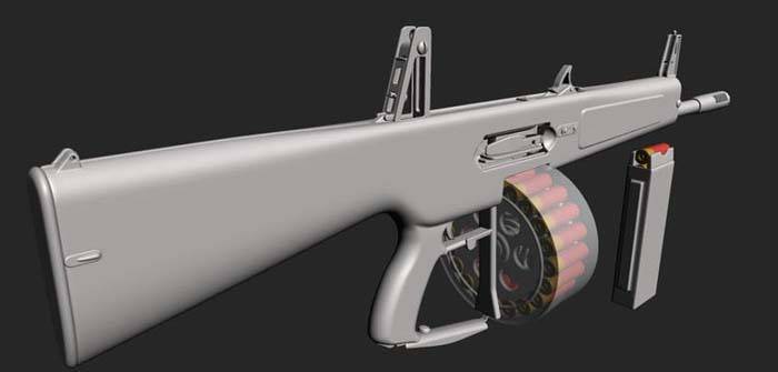 原创号称世界上射速最快的散弹枪aa12自动霰弹枪一分钟能打出300颗