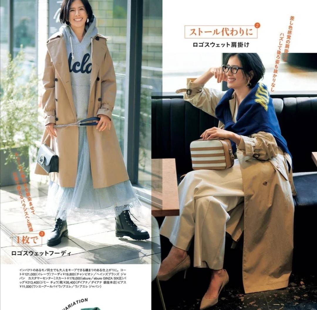 身材 早春少不了“风衣”、“牛仔外套”，实用还百搭，舒适又得体