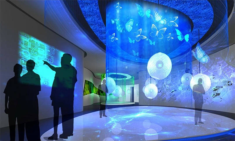 多媒体数字展厅持续发展3d全息投影成为展厅主流