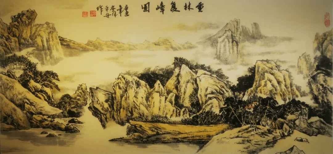 水墨画|溢彩吕梁丨 高平安水墨画作品在吕梁市群众艺术馆展出