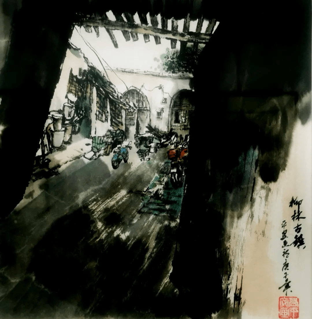 水墨画|溢彩吕梁丨 高平安水墨画作品在吕梁市群众艺术馆展出