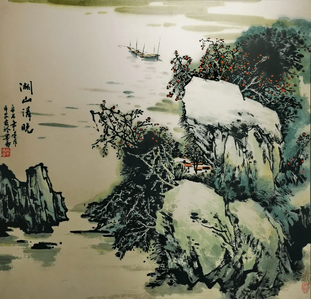 水墨画|溢彩吕梁丨 高平安水墨画作品在吕梁市群众艺术馆展出