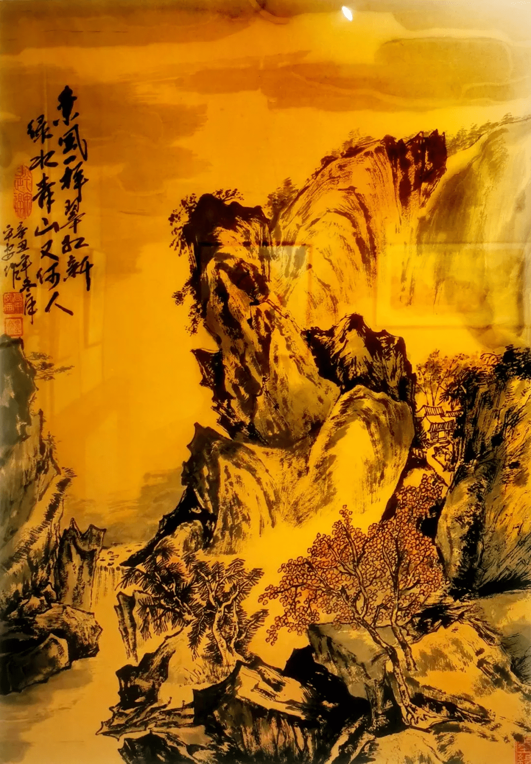 水墨画|溢彩吕梁丨 高平安水墨画作品在吕梁市群众艺术馆展出