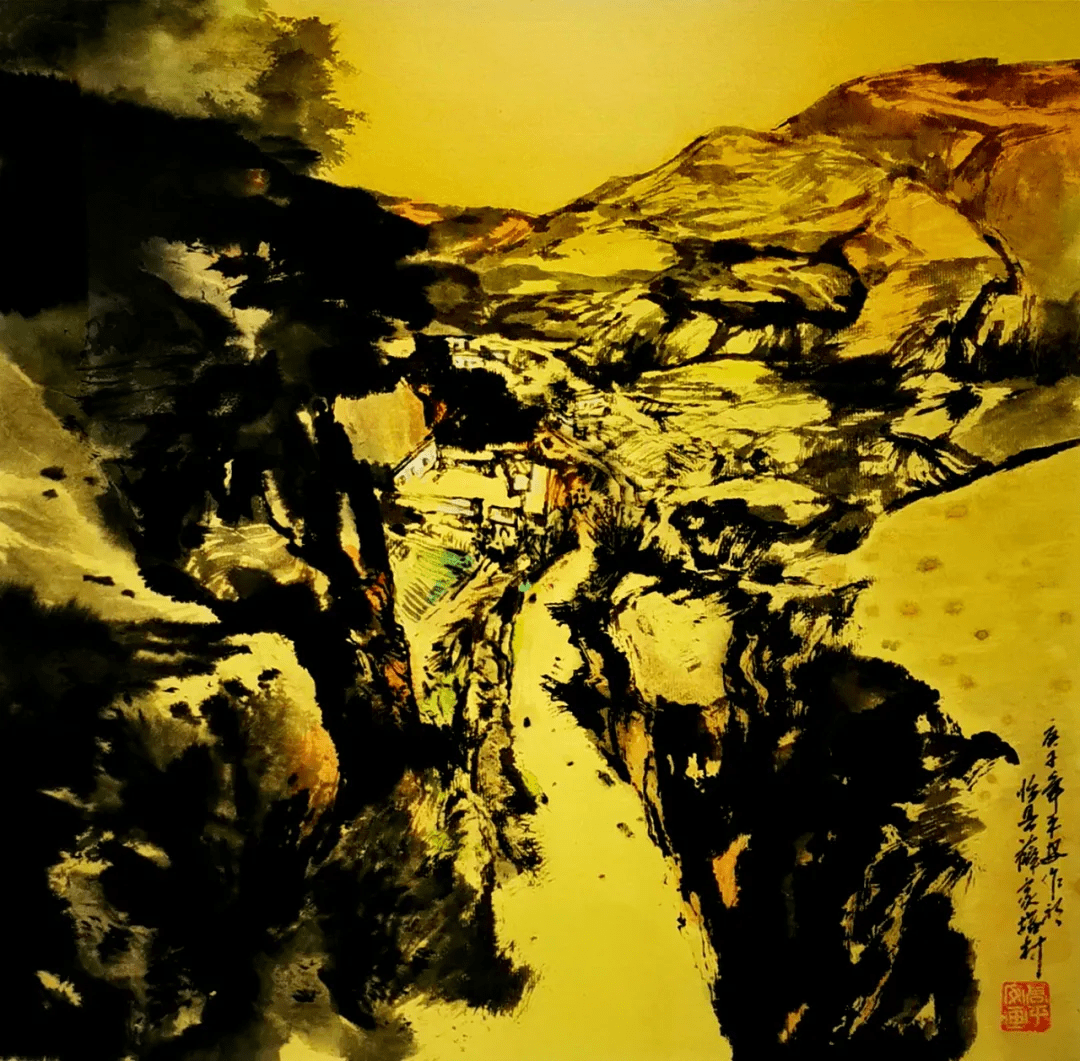 水墨画|溢彩吕梁丨 高平安水墨画作品在吕梁市群众艺术馆展出