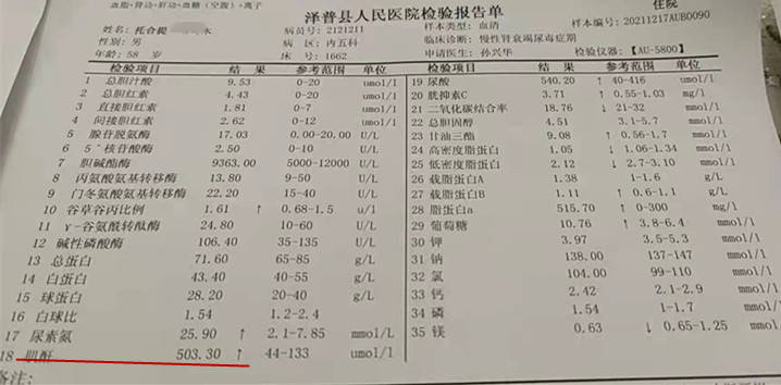 血液|肌酐最高达到1000，如今肌酐降到166，他是如何做到的