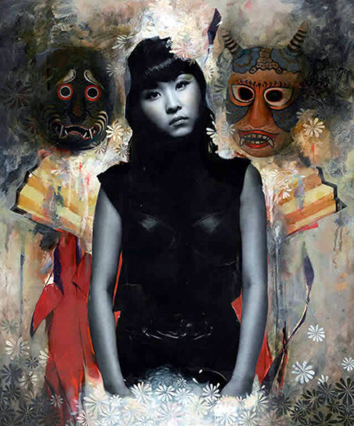 娇柔性感女性韩国女画家soeymilk绘画艺术