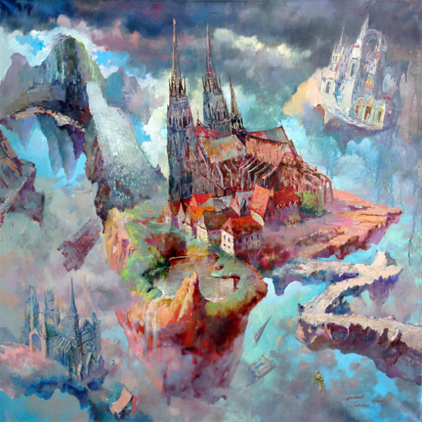 浪漫奇幻的伊戈尔拉尔戈夫油画