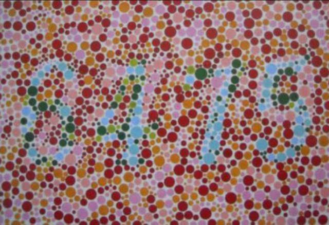 今日份的色盲自测图如果看不明白的话那你可能与驾照没有缘分