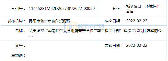 开云网址优化调整！华师大附属普宁学校二期高中部设计方案重新公示！(图1)