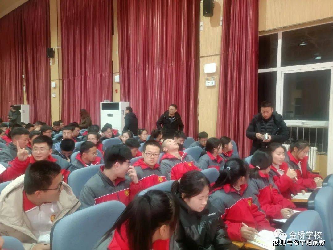 宁阳金桥学校高中部举行2022年春季开学典礼暨养成教育活动月启动仪式