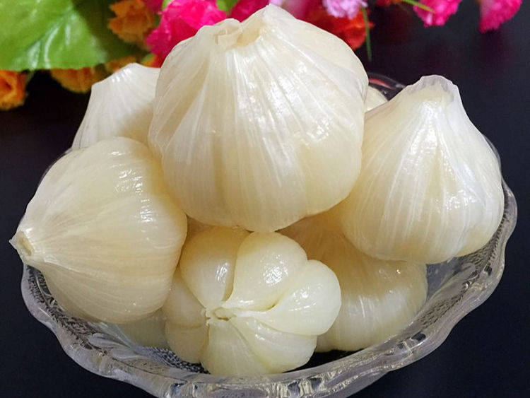 原创糖蒜不能直接腌多加1步糖蒜脆爽不辣又脆又甜形似水晶