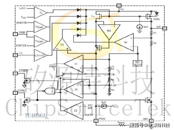 tc4056a充电电路图解释图片