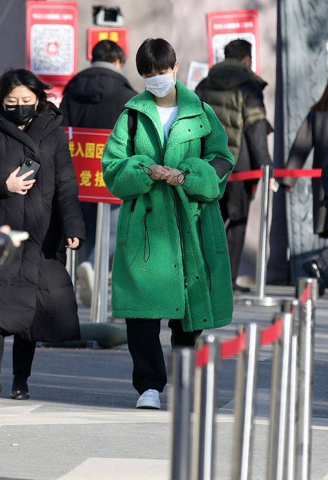 赵丽颖 新年刚开始，绿色就打败蓝色，成为新一季流行色