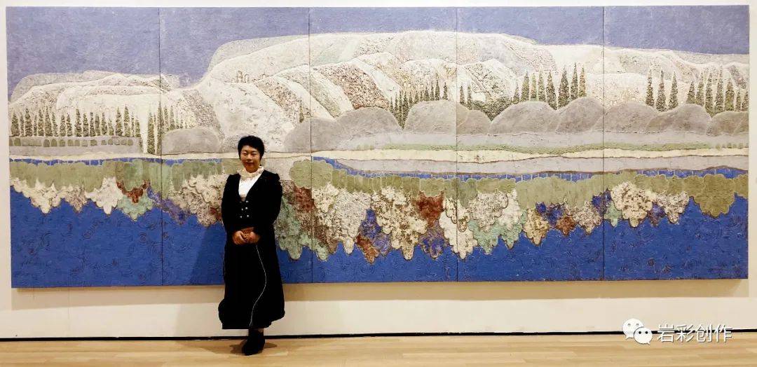 赵丽娅岩彩画相