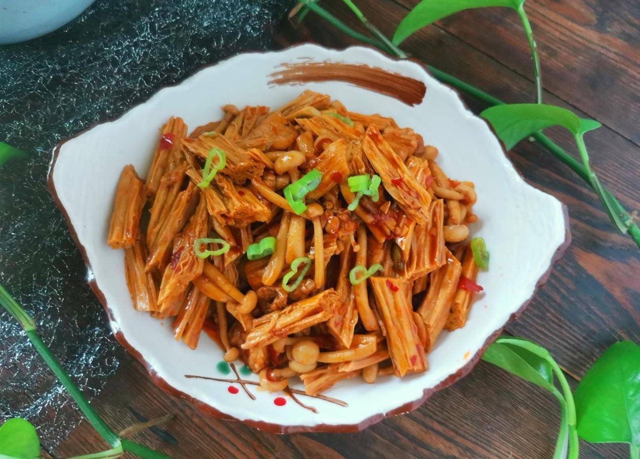 做法|学会腐竹的这个做法，鲜香可口味道香，还是这个家常做法下饭_白玉