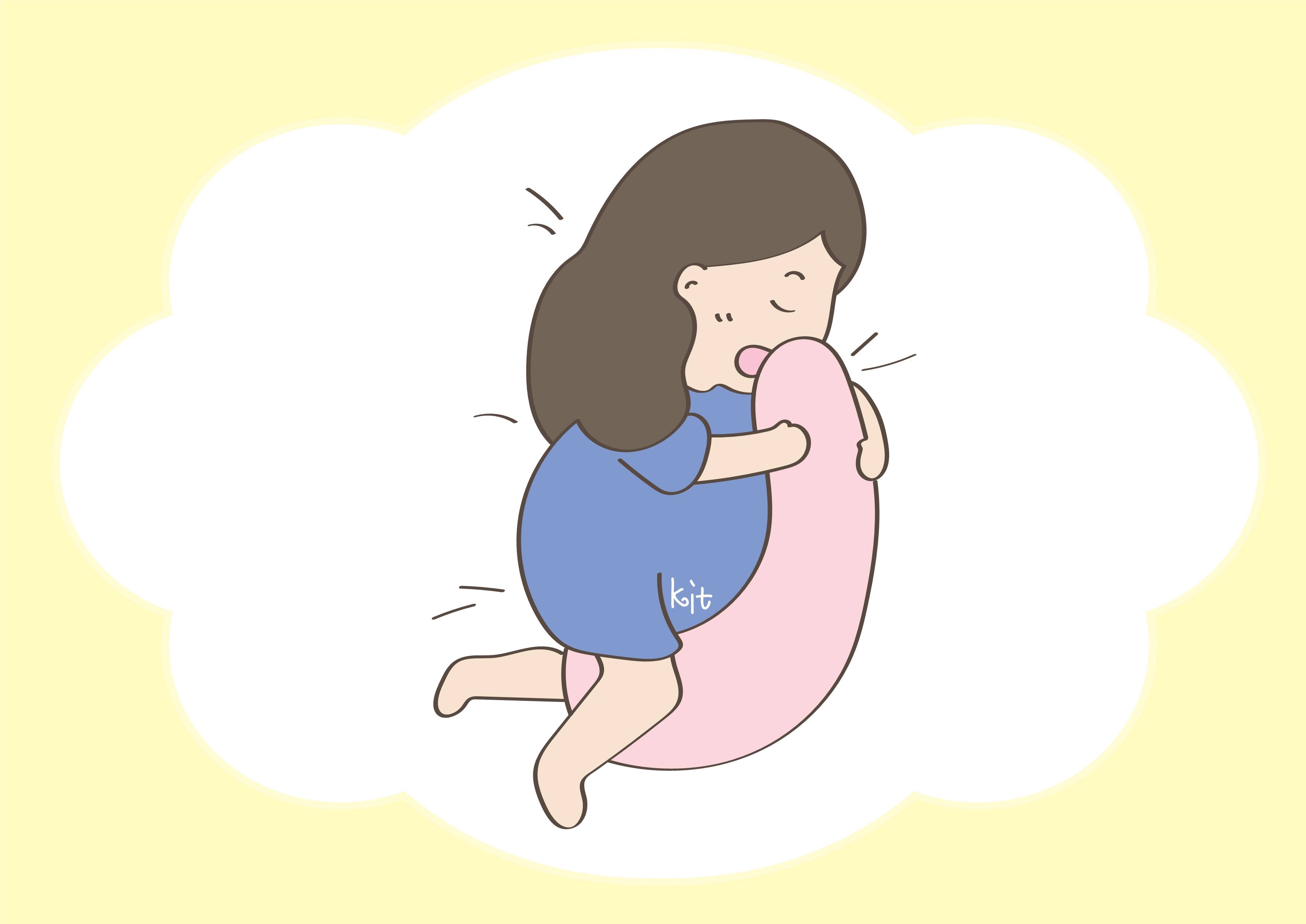 原创孕晚期咋睡才舒服两种睡姿孕妈得劲胎儿受不了