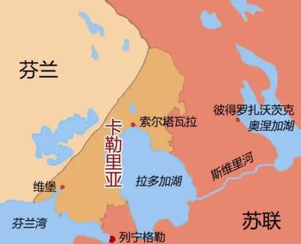 当时芬兰刚从俄罗斯帝国独立出来,由于芬兰历史上没有固有领土,所以与