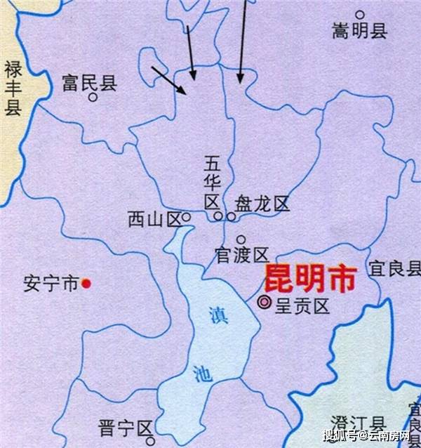 昆明五华区地理位置图图片