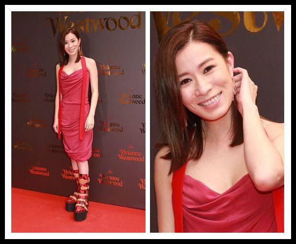 身材 佘诗曼穿吊带裙的样子好年轻,身材颜值都不错,举止真有女人味