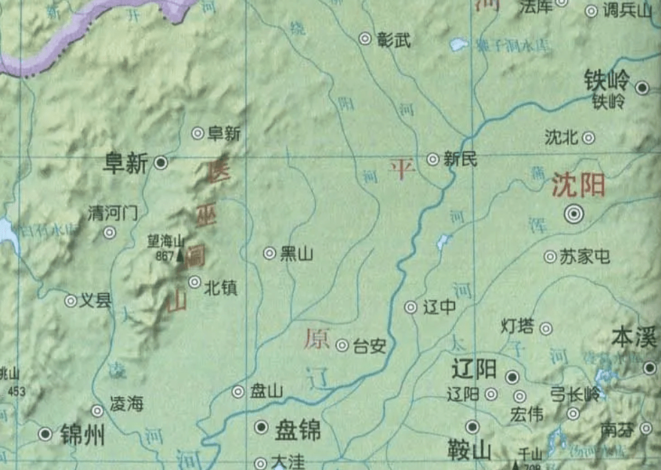 北镇闾山地图图片